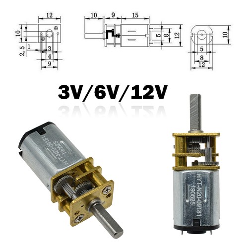 Ga12 n20 12v - 3v/6v/12v, micro